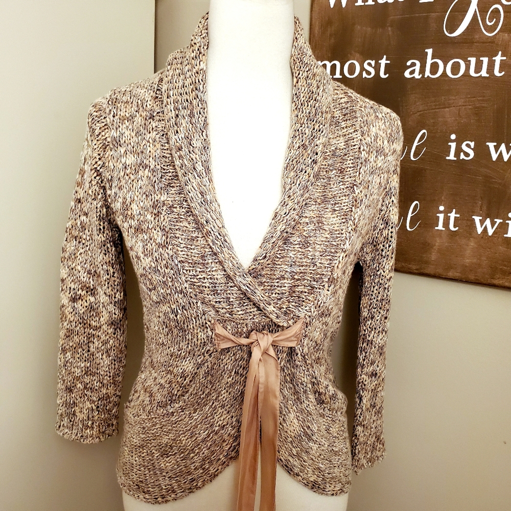 WHBM 3/4 Sleeve Cardigan XS